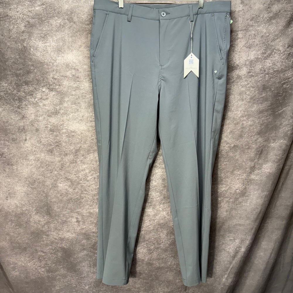 1764 Signature Blaze Performance Golf Pants Mens 38x30 Gray Preppy Straight Leg
